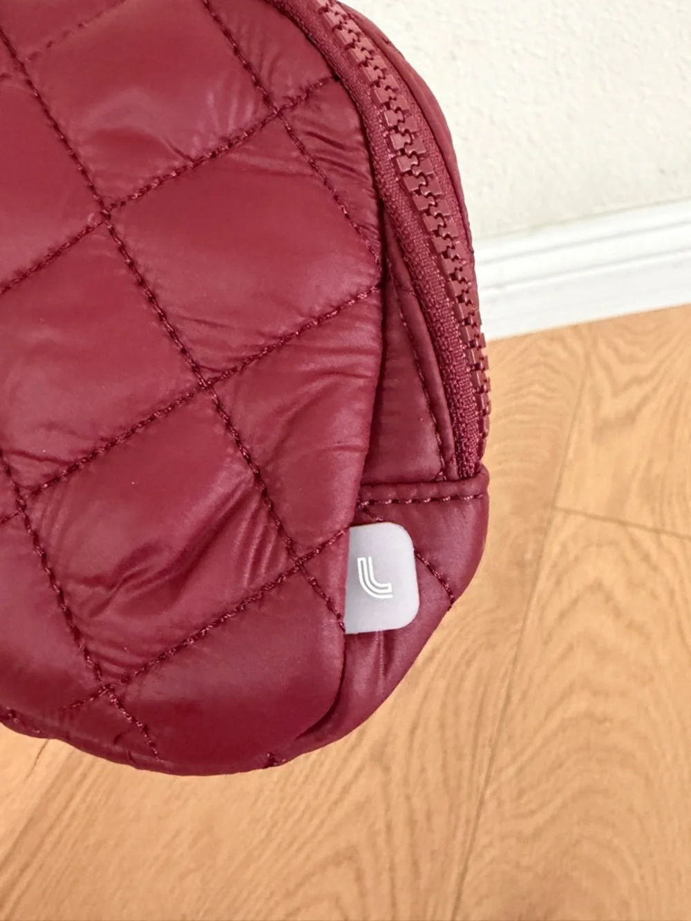 Lolë Quilted Belt Bag - Deep Burgundy unisex